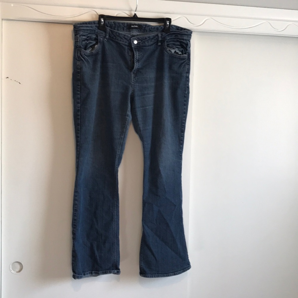 Dark denim jeans boot cut Daisy Fuentes